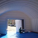 Carpa inflable grande a prueba de frío de 10 * 37 * 6M