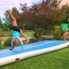 ¿Cuál es la otra aplicación para la colchoneta inflable de taekwondo?