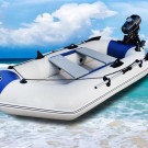 Barco de pesca inflable duradero con motor de 3,6 HP para 3 hombres