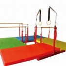 Colchonetas y barra de gimnasia plegable 