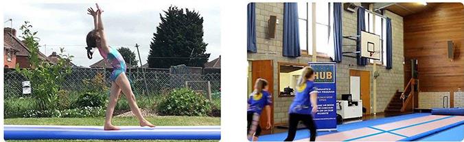 estera flotante de la yoga de la pista de aire del entrenamiento