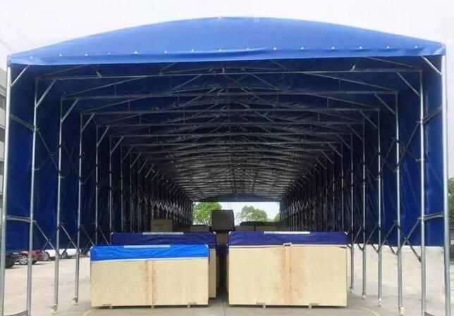 large mobile warehouse tent