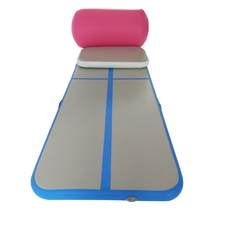 Colchoneta de pista de aire del Reino Unido en el patio trasero