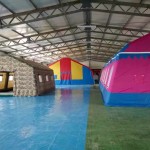 Maravillosa carpa inflable vamos a acampar