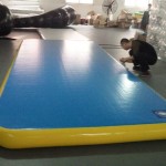 Pista de caída de equipos de gimnasia