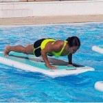 Colchonetas de yoga inflables flotantes al por mayor precio de colchoneta de agua flotante