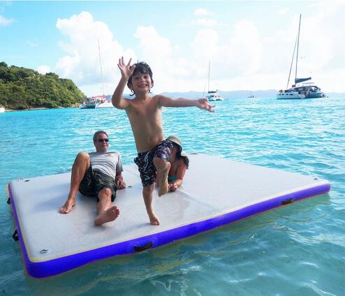 balsa de plataforma de agua flotante inflable