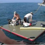 Plataforma de baño flotante con pista de aire a la venta