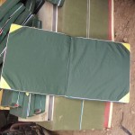 Colchoneta portátil de esponja no tejida para volteretas de gimnasio