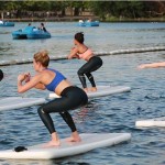 Venta caliente inflable del flotador de la piscina de la estera de la yoga