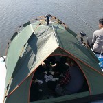 Piscina inflable 16.4FT X14.8FT para adultos Plataforma de agua