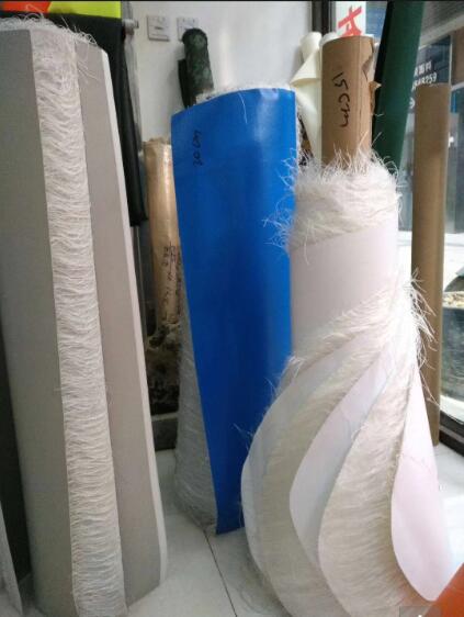 material de la alfombra de punto de caída