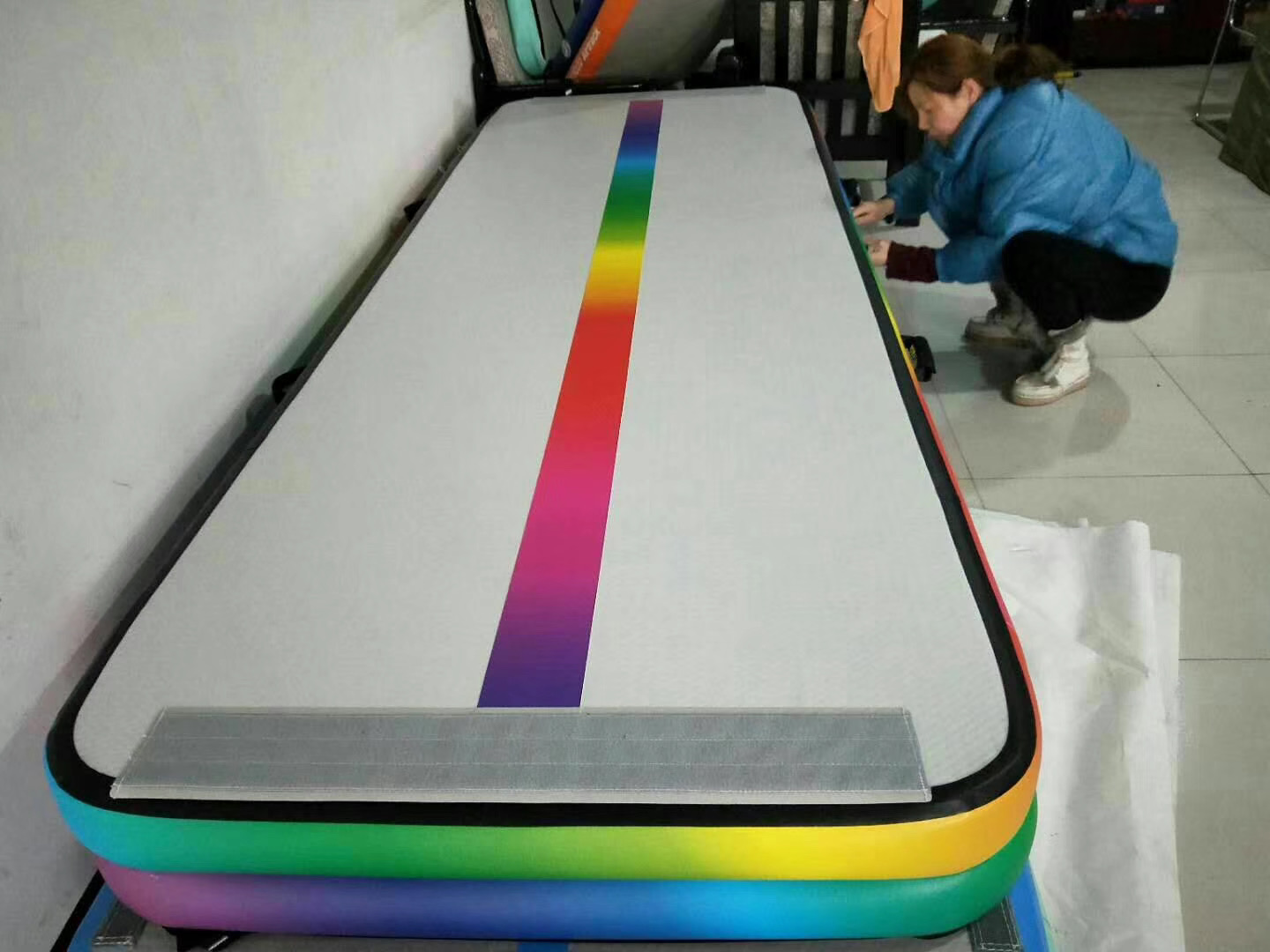 alfombra de juego del arco iris
