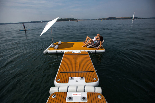 plataforma de buceo inflable