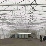 Carpa móvil grande para almacén de materiales de construcción