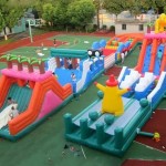 Precio de fábrica inflable del equipo de la diversión del paso de la fiebre de la tierra