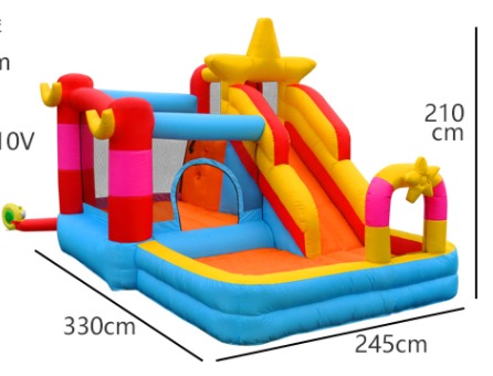 Castillo inflable de estrellas al mejor precio